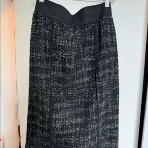 LAST CHANCE Halogen black white and grey tweed high waist pencil skirt